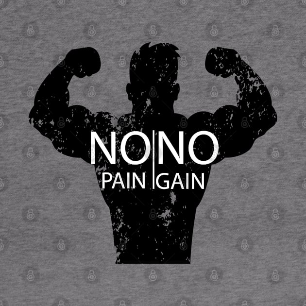 No pain no gain T-shirt by Takhail